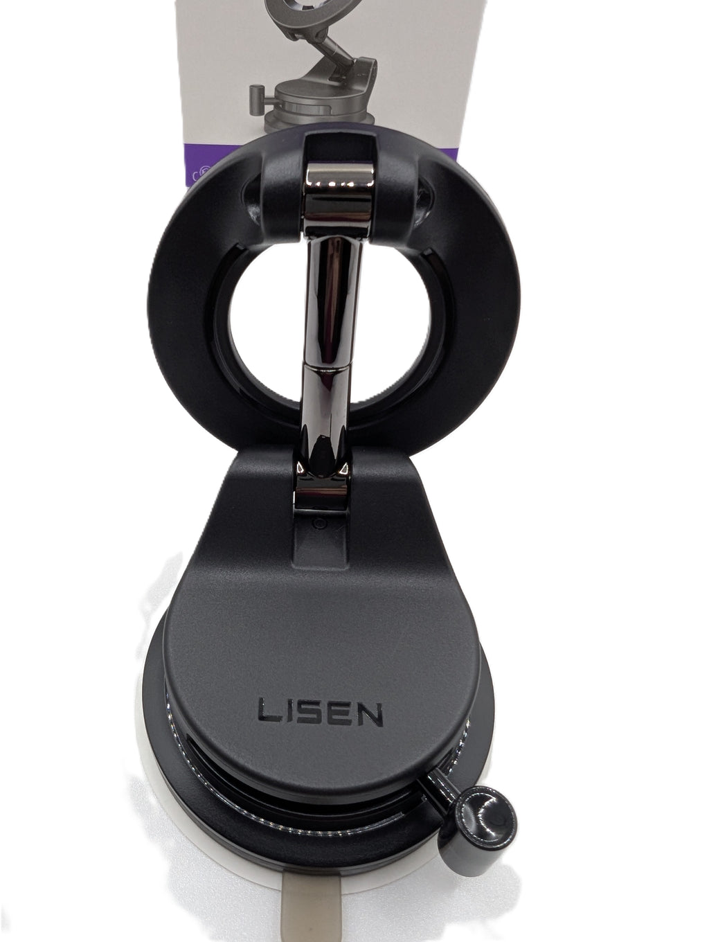 Lisen Suction Cup Car Phone Mount – 360° Adjustable, Universal Fit
